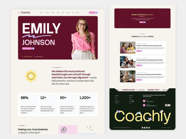 High-Converting Coach Websites Showcase 5